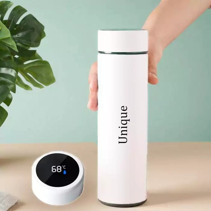 فلاسک هوشمند یونیک مدل دماسنج دار رنگی گنجایش 0.5 لیتر